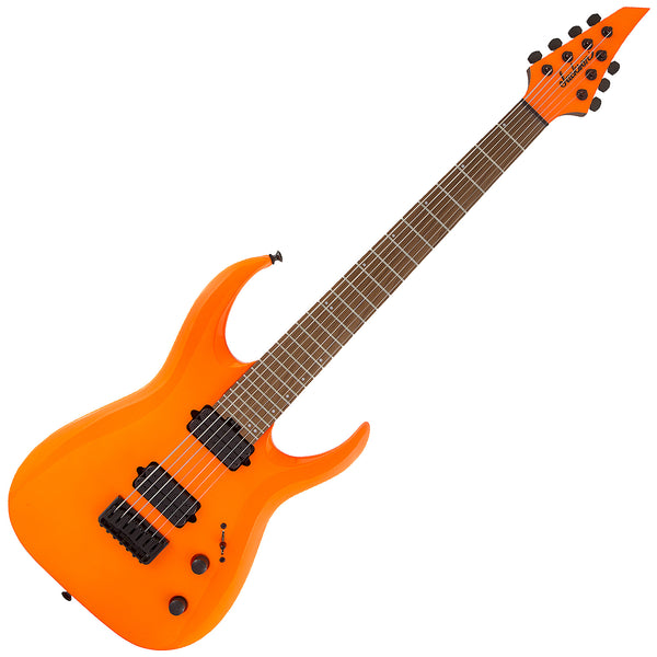 Jackson 7 String Pro Misha Mansoor Juggernaut HT7 Electric Guitar in Neon Orange - 2914007580