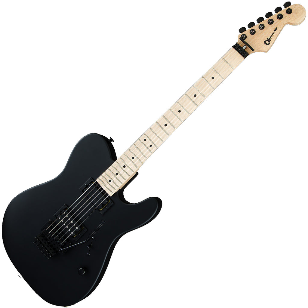 Charvel USA Select San Dimas Style 2 HH Floyd Maple Electric Guitar in Pitch Black - 2835101768