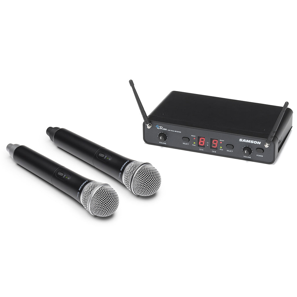 Samson SWC288HQ6 Concert 288 UHF Dual Channel Hand Held Wireless Microphone System