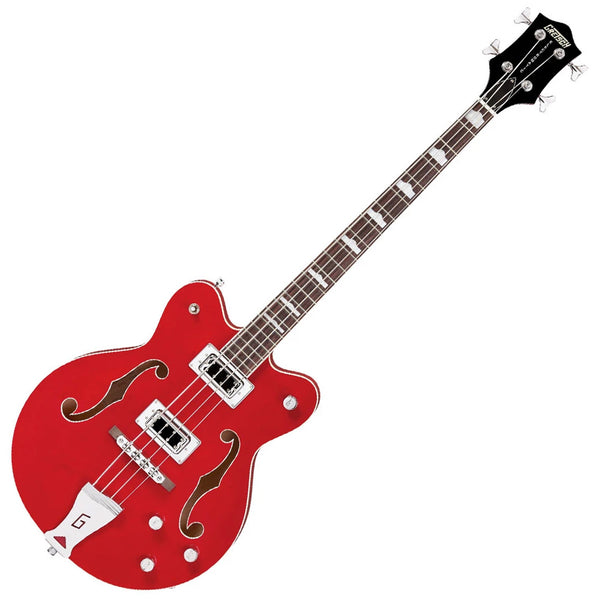 Gretsch G5442BDC Electromatic Hollow Body Short-Scale Electric Bass in Transparent Red - 2518002515