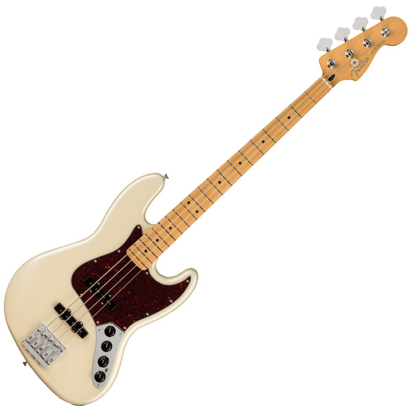 Fender Player Plus Active Jazz Electric Bass Maple in Olympic Pearl - 0147372323