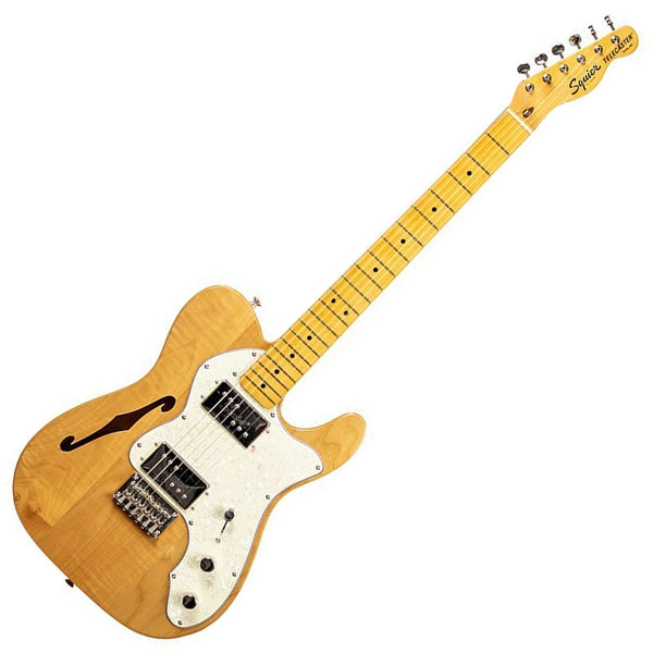 Squier Classic Vibe '70s Telecaster Thinline Electric Guitar Maple in Natural - 0374070521