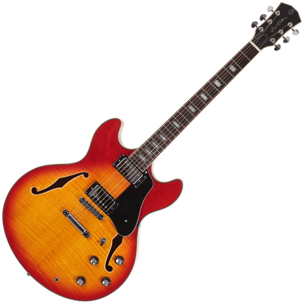 Sire Larry Carlton H7 335 Style Flame Maple Top Electric Guitar in Cherry Sunburst - H7CS