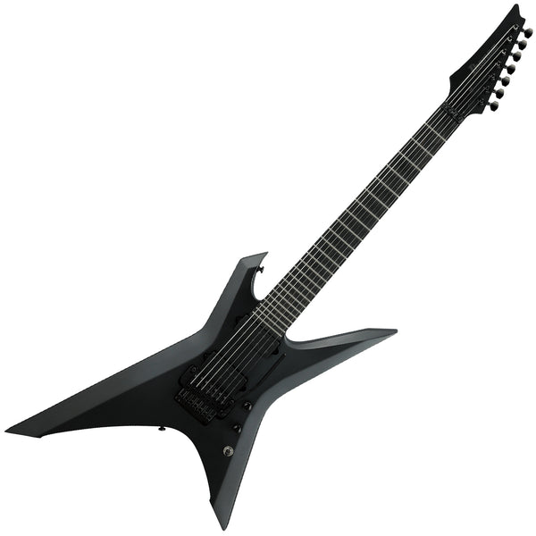 Ibanez Iron Label Black Metal Xiphos 7 String Electric Guitar in Black Flat w/Gig Bag - XPTB720BKF