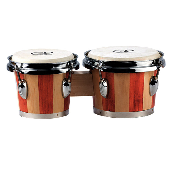 Granite Percussion GPBONGO2 6" & 7" Laminated Bongo Set in Natural
