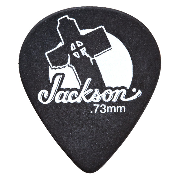 Jackson 551 Leaning Cross Picks Black Medium .73 mm (12 pack) - 2987551800