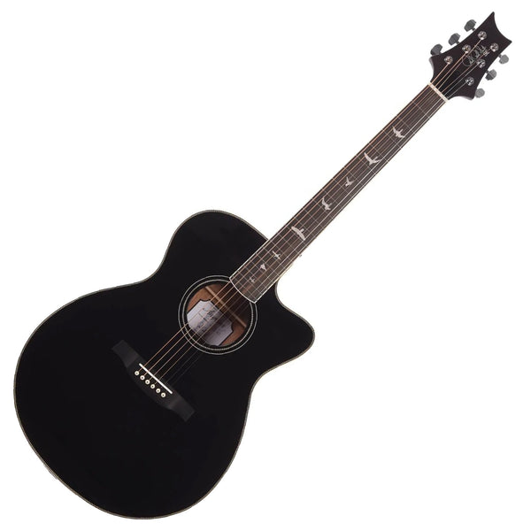 PRS SE A20 Angeles Acoustic Electric Black Top Gloss In Satin Back - AE20ESABX
