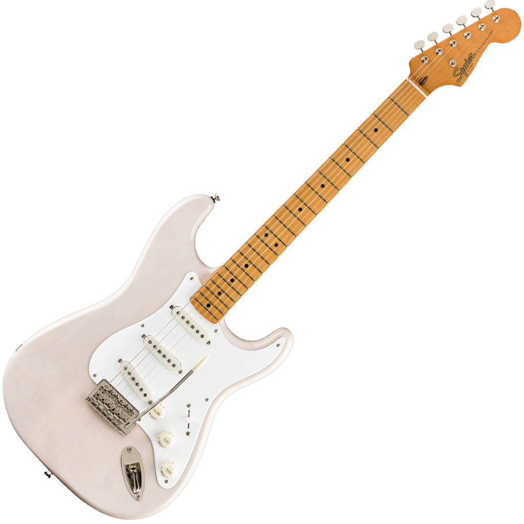 Squier Classic Vibe '50s Stratocaster Electric Guitar Maple in White Blonde - 0374005501