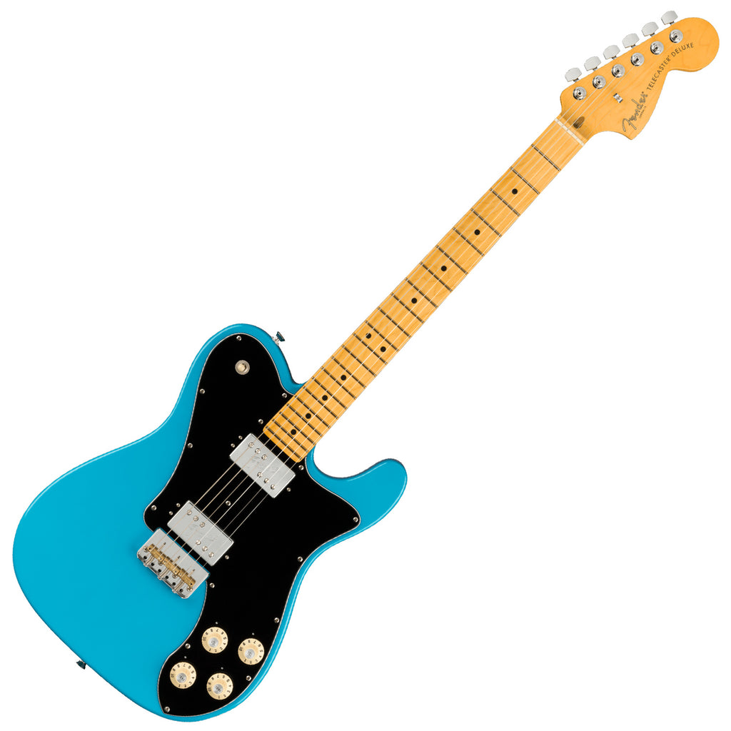 Fender American Professional II Telecaster Deluxe Maple in Miami Blue Electric Guitar w/Case - 0113962719