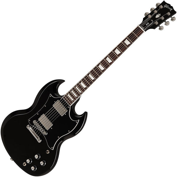 Gibson SG Standard Electric Guitar in Ebony w/Case - SGS00EBCH