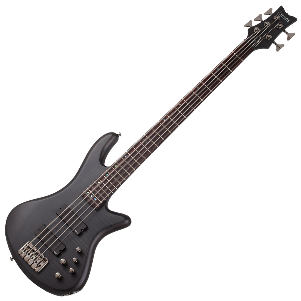 Schecter Stiletto Studio-5 String Electric Bass See Thru Black Satin - 2721SHC