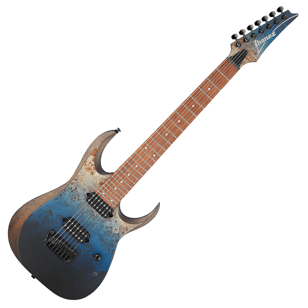 Ibanez RGD Standard 7 String Electric Guitar in Deep Seafloor Fade Flat - RGD7521PBDSF