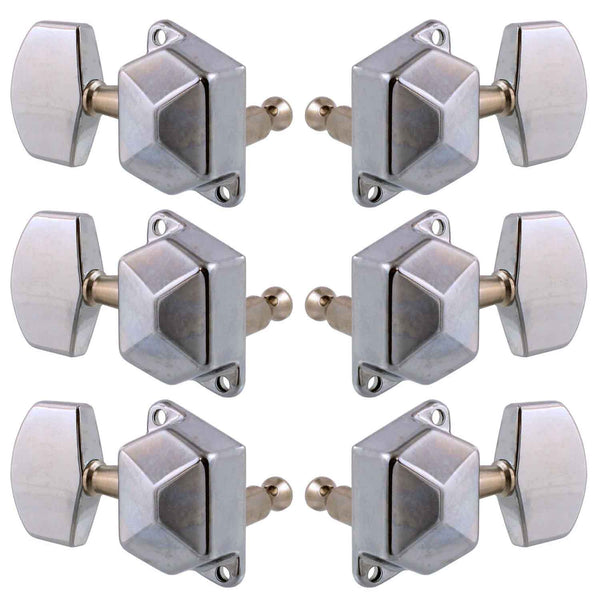 Allparts 3+3 Chrome Capped Tuner Set of 6 - TK7558010