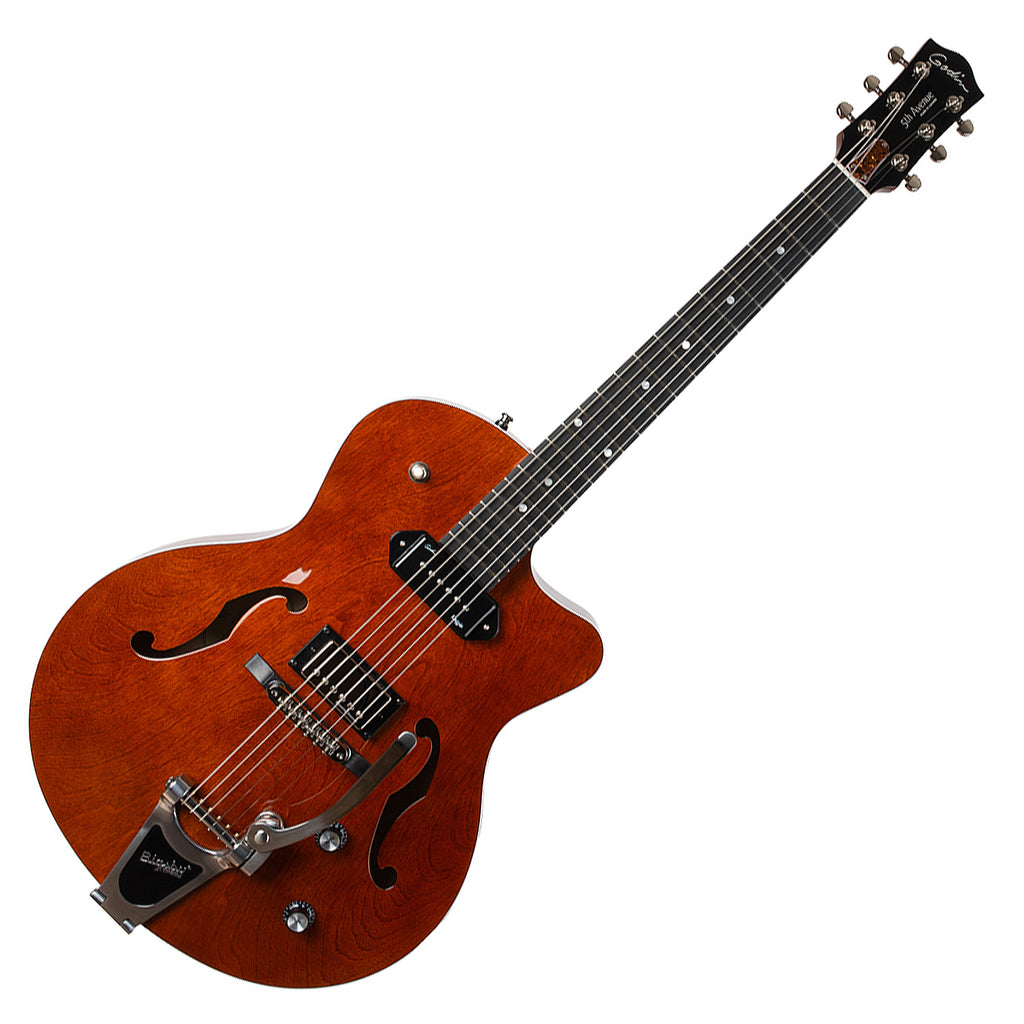 Godin 5th Avenue Uptown Custom Hollow Body Electric Guitar in Havana Brown - 50963