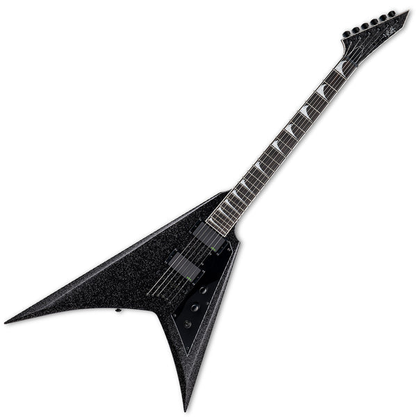ESP LTD KH-V Kirk Hammett Signature Electric Guitar in Black Sparkle - LKHVBLKSP