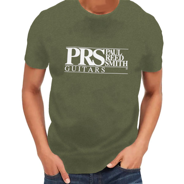 PRS Short Sleeve T-Shirt PRS Block Logo in Military Green - Small - 100102002012