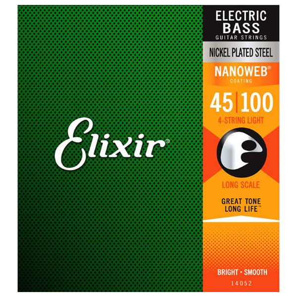 Elixir Nanoweb Light Long Scale Bass Strings 45-100 - 14052
