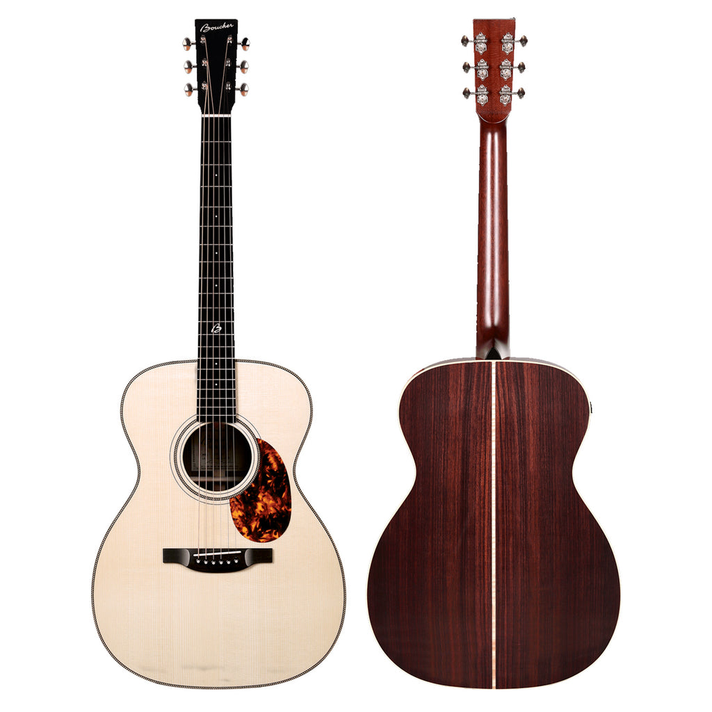 Boucher Bluegrass Goose OM Hybrid Acoustic Guitar Rosewood Adirondack w/Case - BG51