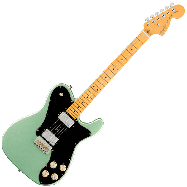 Fender American Professional II Telecaster Deluxe Electric Guitar Maple in Mystic Surf Green w/Case - 0113962718