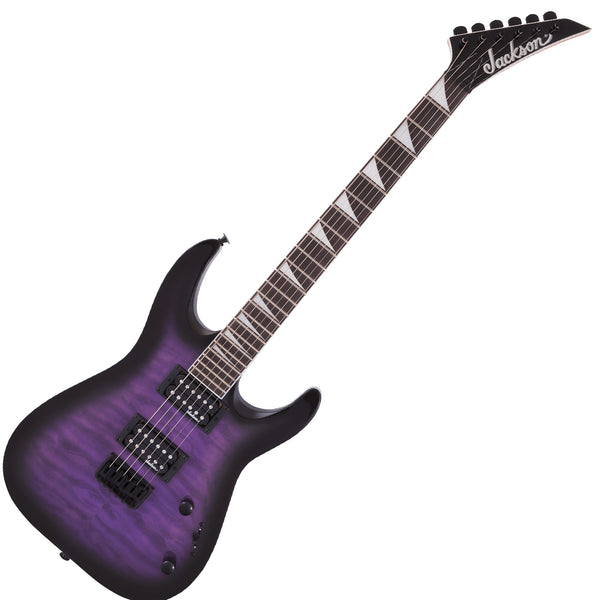 Jackson JS32Q DKA Hard Tail Electric Guitar in Trans Purple Burst - 2918809592