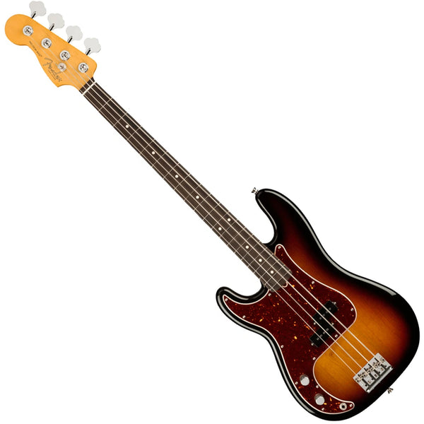 Fender Left Hand American Professional II P Bass Rosewood 3-Tone Sunburst Bass Guitar w/Case - 0193940700