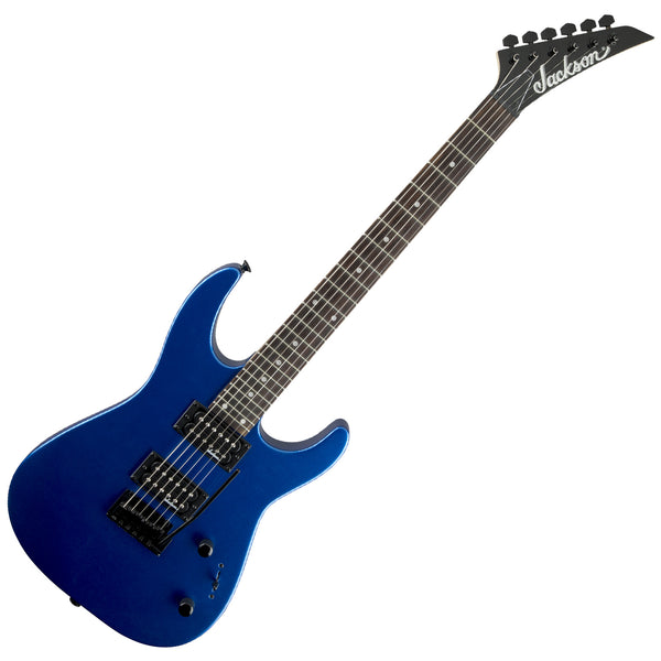 Jackson JS12 Dinky Amaranth Fretboard 24 Fret Electric Guitar in Metallic Blue - 2910112527