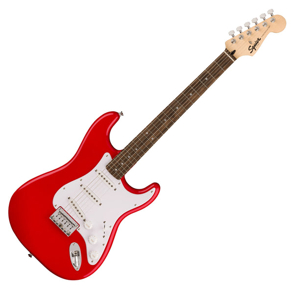 Squier Sonic Stratocaster Electric Guitar Hard Tail Laurel White Pickguard in Torino Red - 0373250558