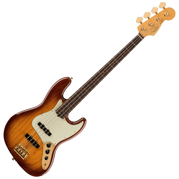 Fender 75th Anniversary Series Commemorative Jazz Bass Guitar Rosewood in 2-Color Bourbon Burst w/Case - 0177562833