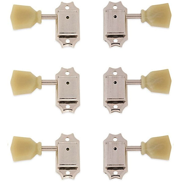 Gibson Set of 6 Kluson Type Nickel Tuners with Bushing '59 Reissue - MH040