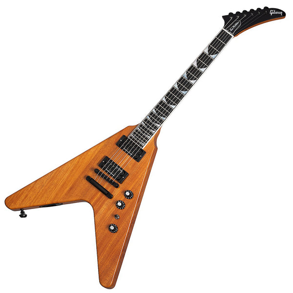Gibson USA Dave Mustaine Flying V Electric Guitar in Antique Natural - DSVX00ANBH