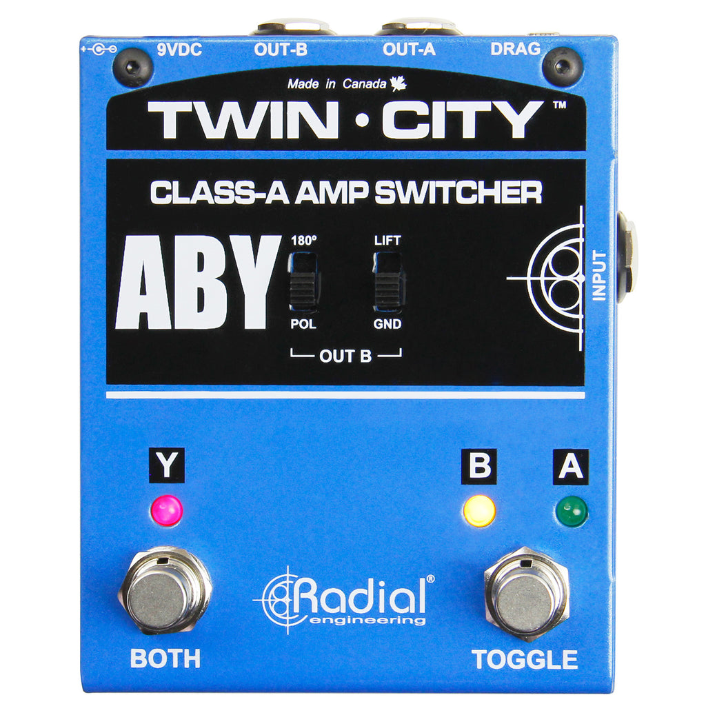 Radial ABY switcher active class-A w/ Drag Control phase rev & isolated out - R8007115