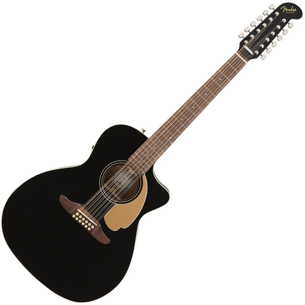 Fender Villager 12 String Acoustic Electric in Black - 0970753006
