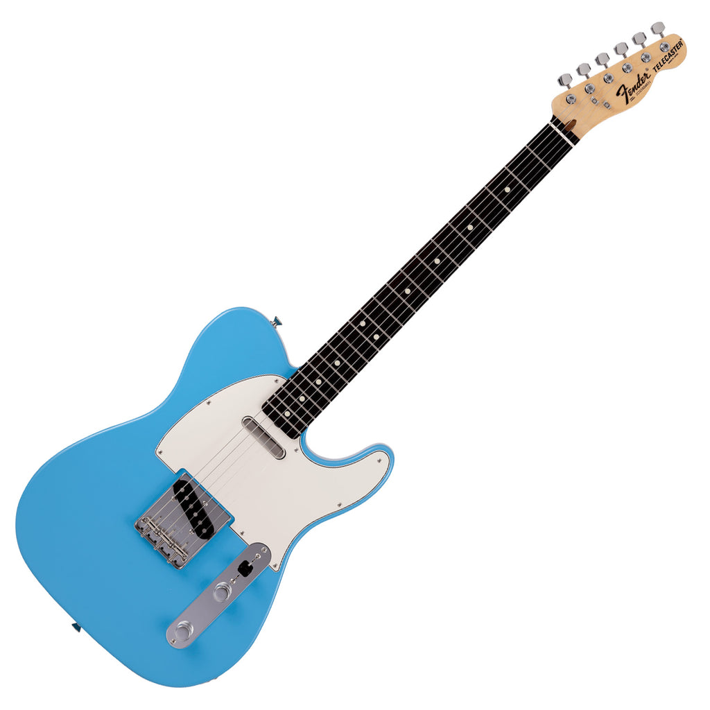 Fender MIJ Limited International Color Telecaster Electric Guitar Rosewood in Maui Blue w/Gig Bag - 5640100383