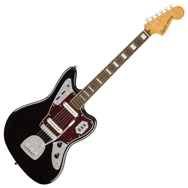 Squier Classic Vibe '70s Jaguar Electric Guitar Laurel in Black - 0374090506