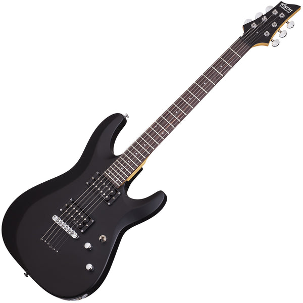 Schecter C-6 Electric Guitar Deluxe Satin Black - 430SHC