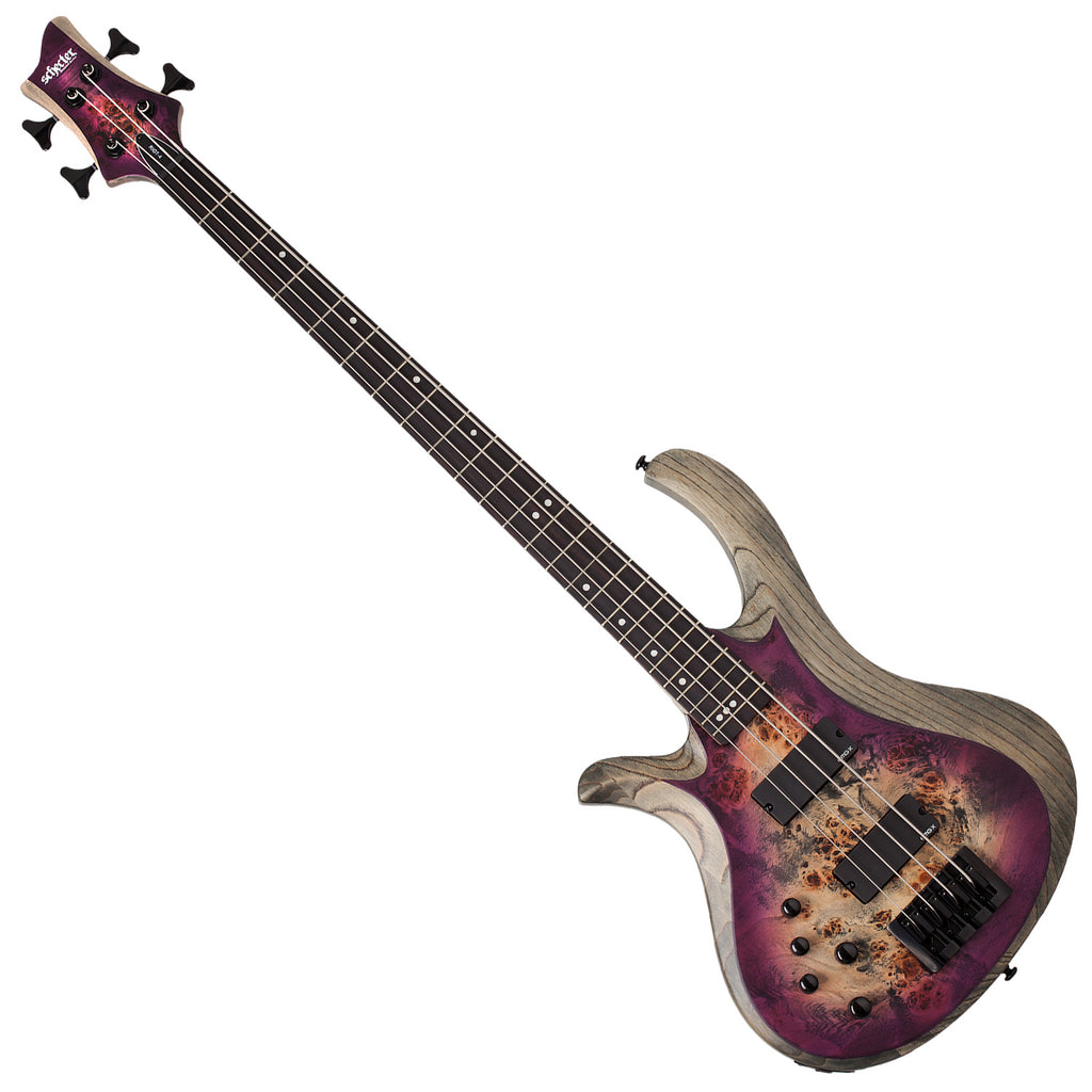 Schecter Riot-4 String Electric Bass Left Handed Aurora Burst - 1454SHC