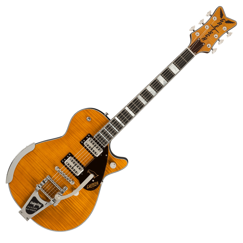 Gretsch G6134TFM-NH Nigel Hendroff Penguin Electric Guitar in Amber Flame w/Case - 2400749820
