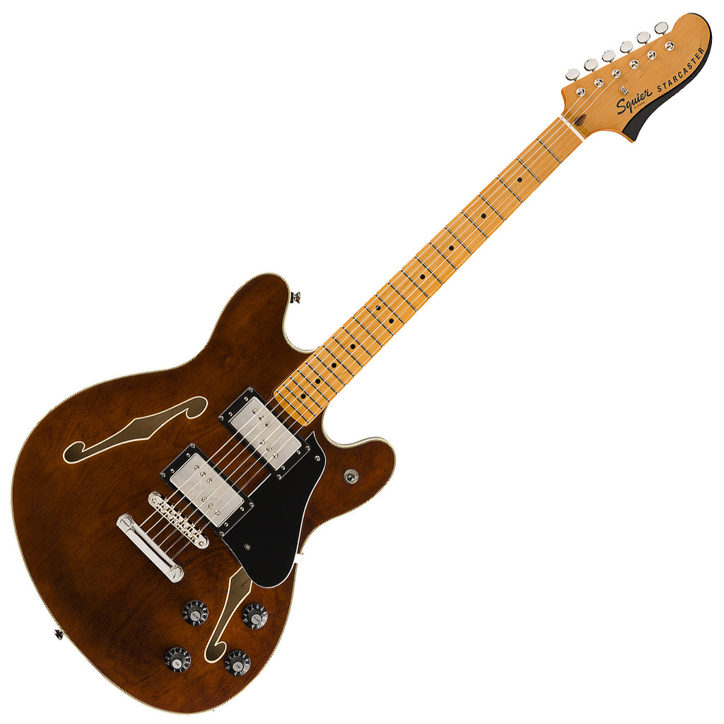 Squier Classic Vibe Starcaster Semi Hollow Body Electric Guitar Maple in Walnut - 0374590592