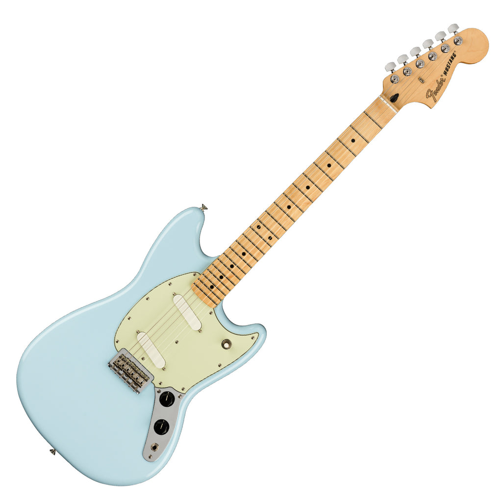 Fender Player Mustang Electric Guitar Maple Fingerboard in Sonic Blue - 0144042572