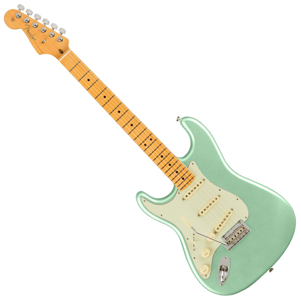 Fender Left Hand American Professional II Stratocaster Maple in Mystic Surf Green Electric Guitar w/Case - 0113932718