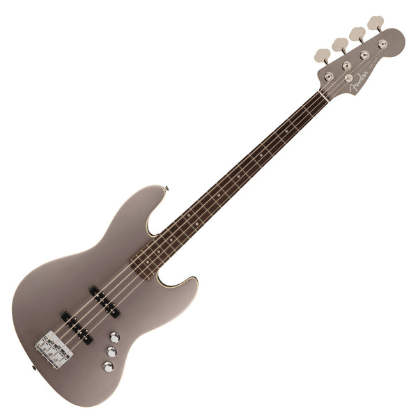 Fender Aerodyne Special Jazz Electric Bass Rosewood In Dolphin Gray Metallic w/Deluxe Gig Bag - 0252500343