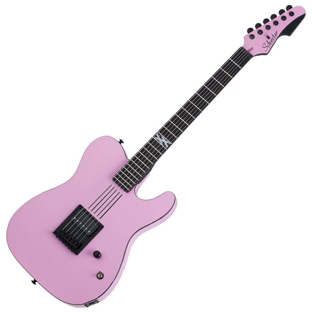 Schecter Machine Gun Kelly Signature PT Electric Guitar in Ticket To My Downfall Pink - 85SHC