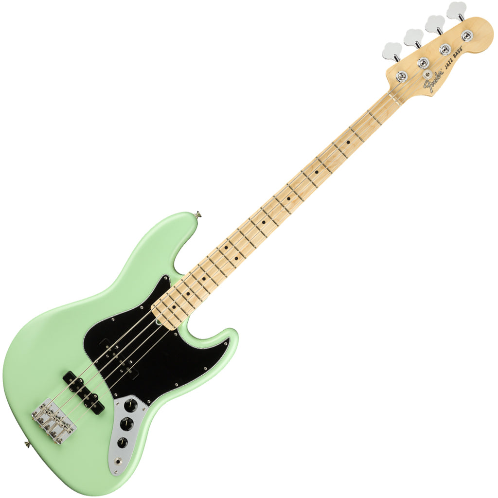 Fender American Performer Jazz Electric Bass Maple in Satin Seafoam Green - 0198612357