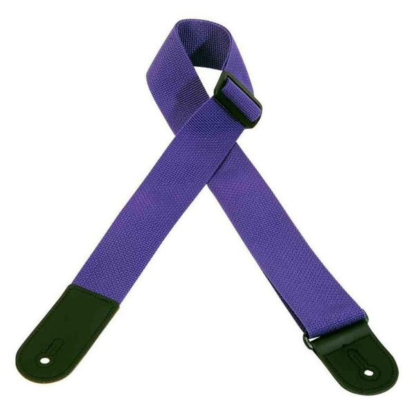 Levys 2" Poly Guitar Strap in Purple - M8POLYPRP