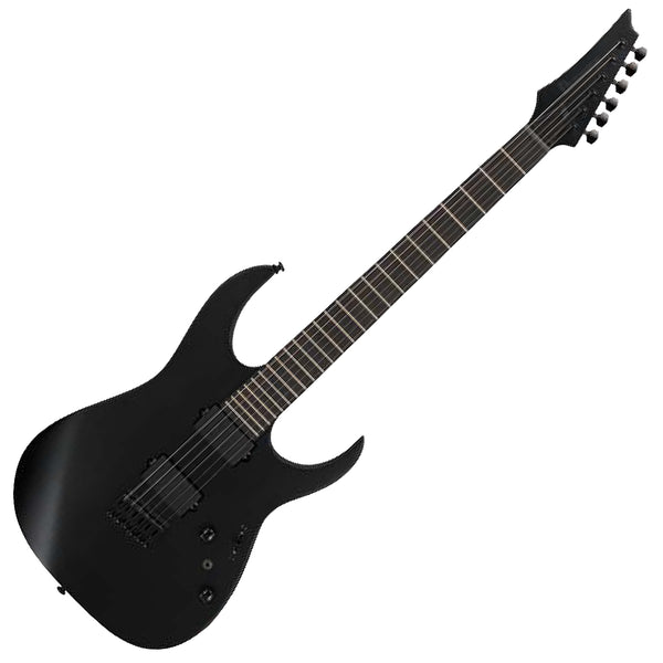Ibanez Iron Label Electric Guitar Reverse Headstock HH in Black Flat - RGRTB621BKF