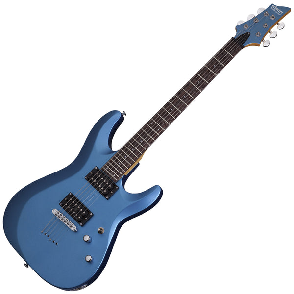 Schecter C-6 Electric Guitar Deluxe Satin Metallic Light Blue - 431SHC