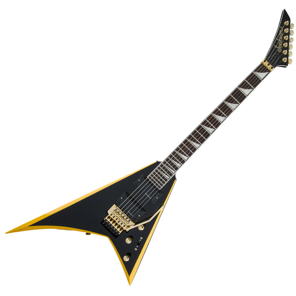 Jackson RRX24 Electric Guitar in Black w/ Yellow Bevels - 2913636598