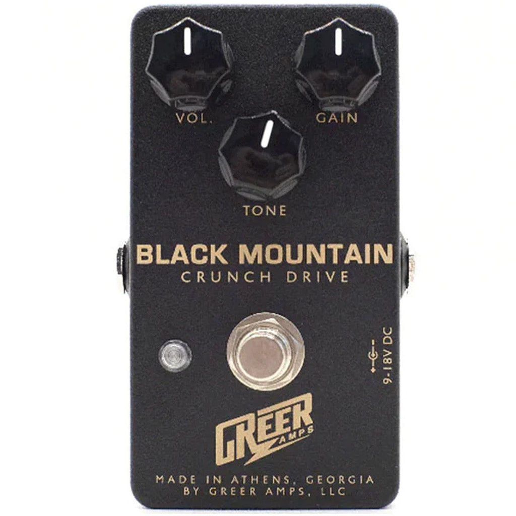 Greer Amps Black Mountain Crunch Drive Effects Pedal - BLKMTNCRUNCH