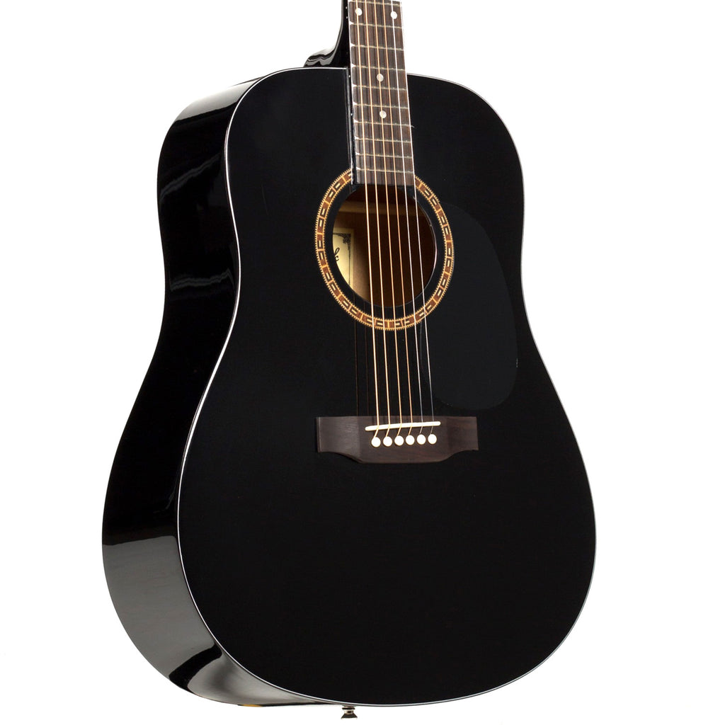 Beaver Creek BCTD101BK Dreadnought Acoustic Guitar in Black