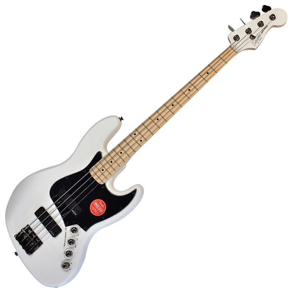 Squier Contemporary Active Jazz Electric Bass HH Maple in Flat White - 0370450505